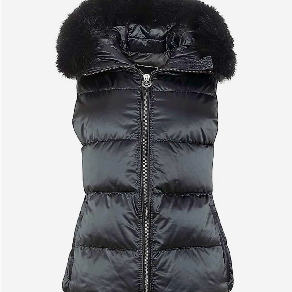GORSKI Black Quilted Vest with Luxurious Trim